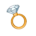 Кольцо-перстень с желтым Цитрином и Цирконом .